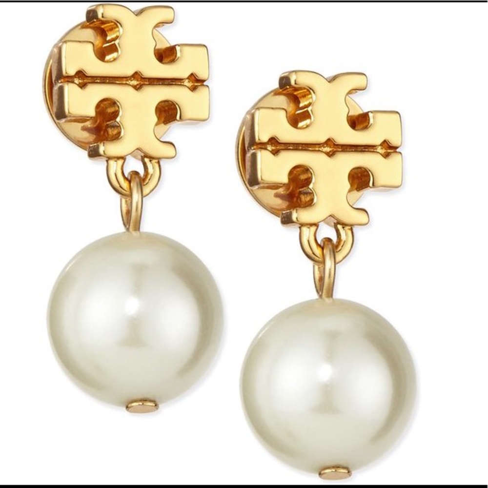 LAST ONE!!Tory Burch pearl drop earrings - Picture 2 of 4